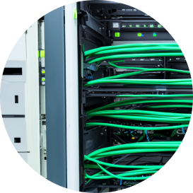 Image of a network rack